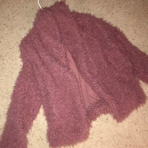 fuzzy pink jacket